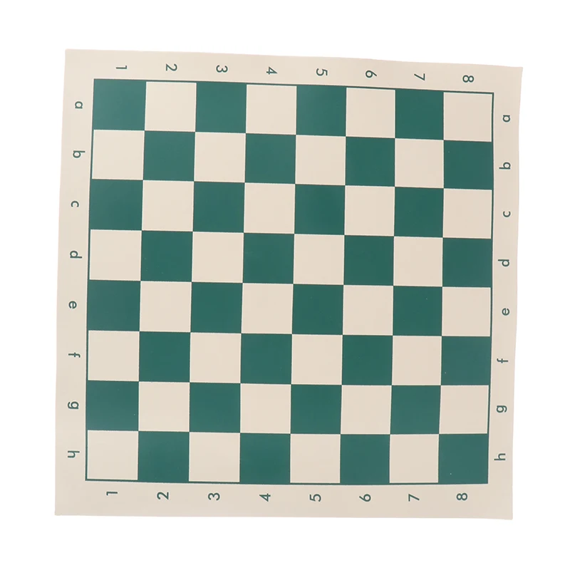 1Pc 34.5cm Portable Soft Rollable PVC Leather Chess Board For Educational Games