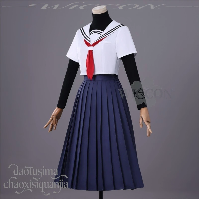 زي Yaotose Hinako Anime التأثيري الياباني JK زي مدرسي فستان طويل مع قميص داخلي لجميع القديسين - "هذا الوحش يريد t #3