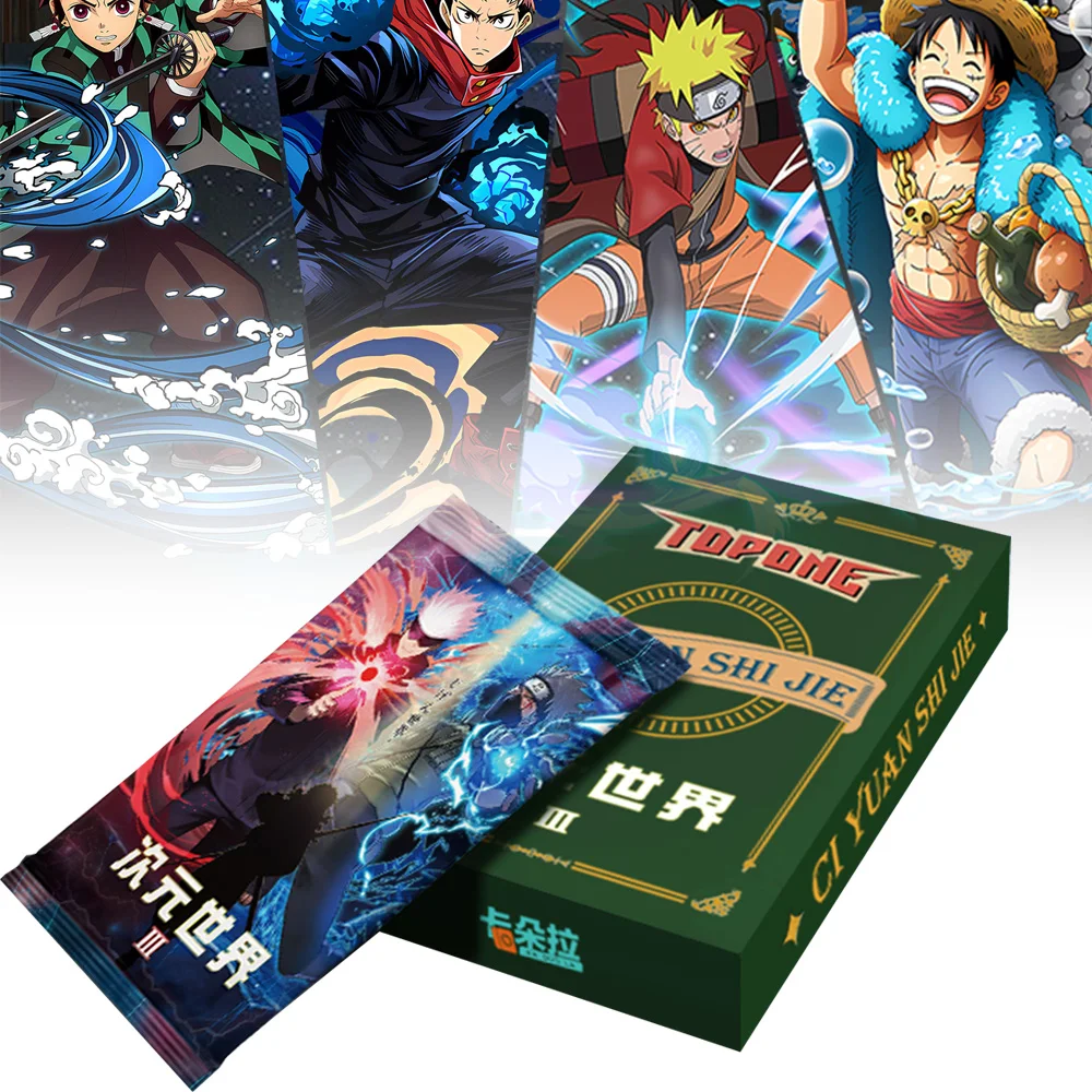 Special Offer Dimensional World 3 Collection Card Demon Slayer JJK Naruto ONE PIECE Card ACG TCG CCG Hobbies Gift