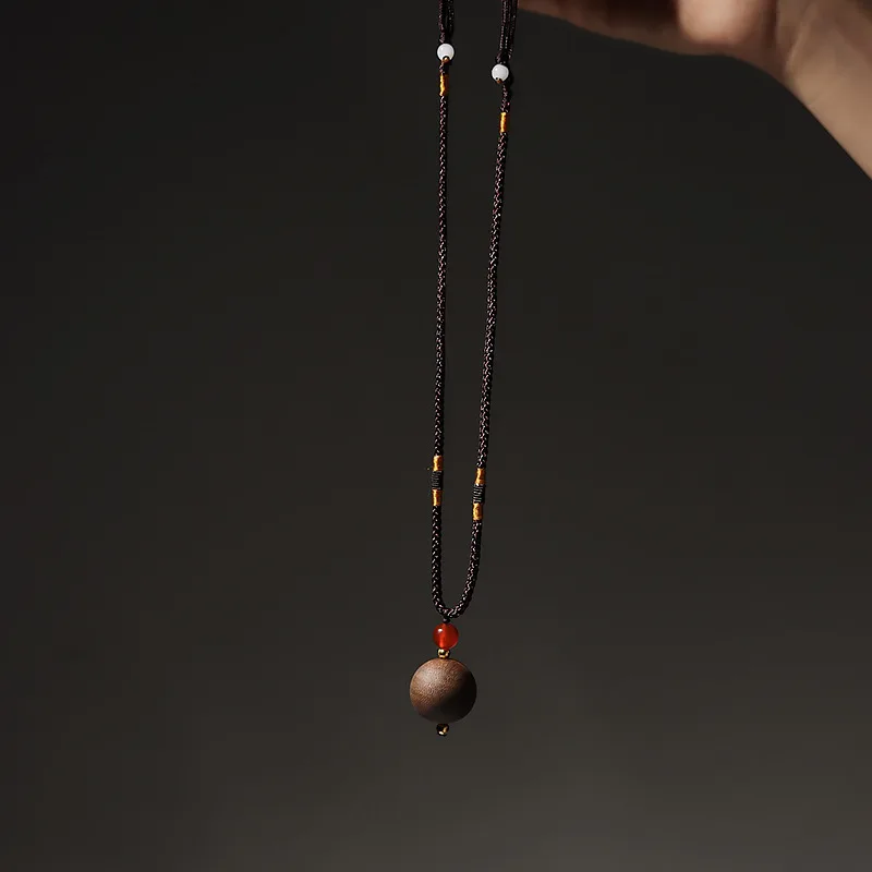 Collier de perles de bouddha en bois entièrement submergé, Vietnam, Nha Trang, Qi Nan Agilawood, perle unique, pendentif, vieux matériaux, artisanat, 2.0