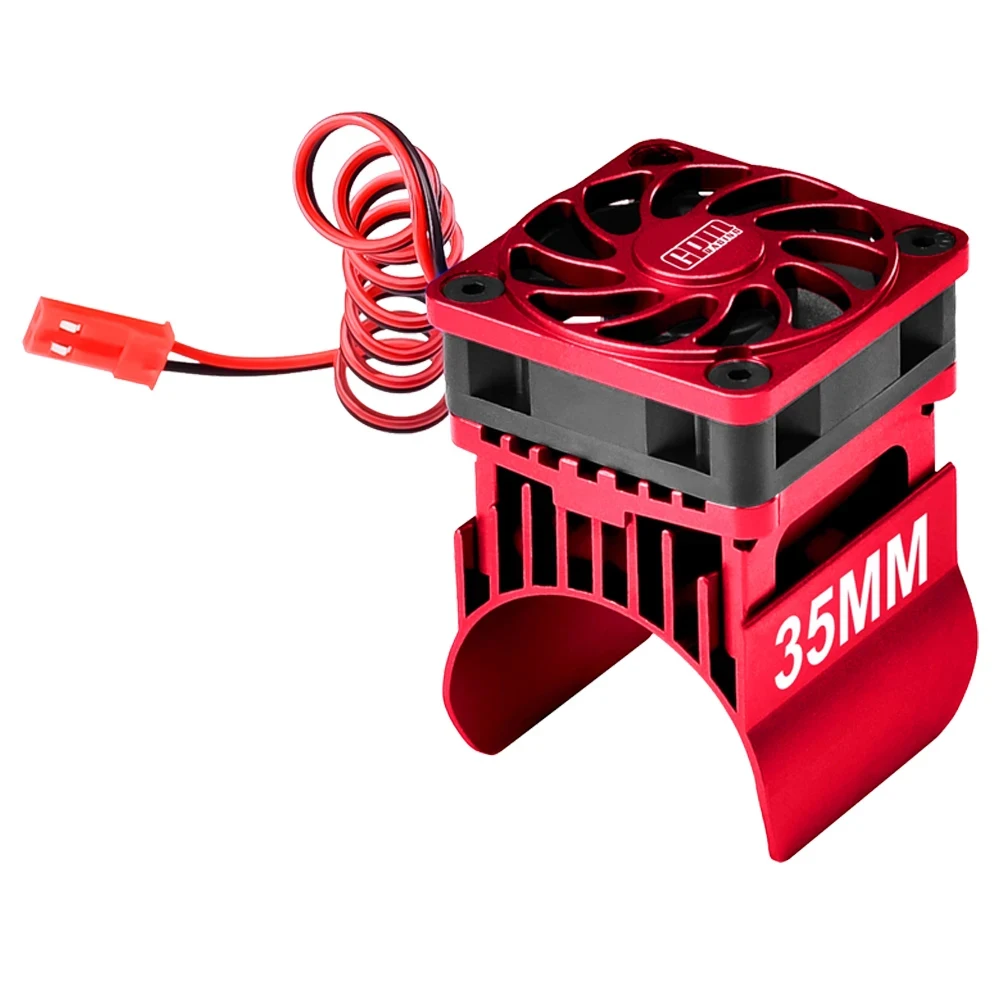 GPM para TRAXXAS Mini Maxx Monster Truck 107154-1 RC coches ventilador de refrigeración de aleación de Metal y disipador térmico de Motor de 35mm 3384