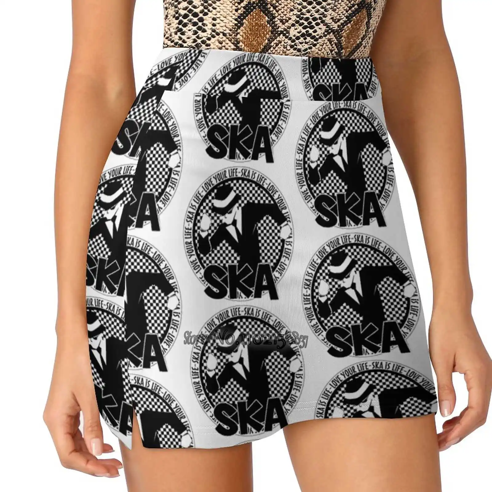 Ska Is Life..Love Your Life S-4Xl Tennis Skirts Golf Fitness Athletic Shorts Skirt With Phone Pocket Ska Ska Songs Ska Music