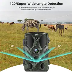 Wildlife Trail Camera Wireless Hunting 36MP 2.7K Video 940NM IR Night Vision Photo Trap HC812A Surveillance Cam