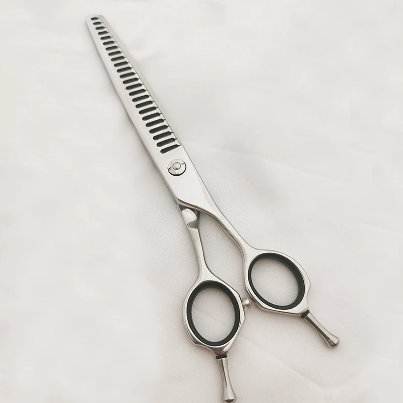 

Dog grooming 7.5 Inch Stainless Steel Shark Teeth Hair Scissor Pet Grooming Shear 애견미용 가위 Tijeras Perro 페니체 가위 Perro