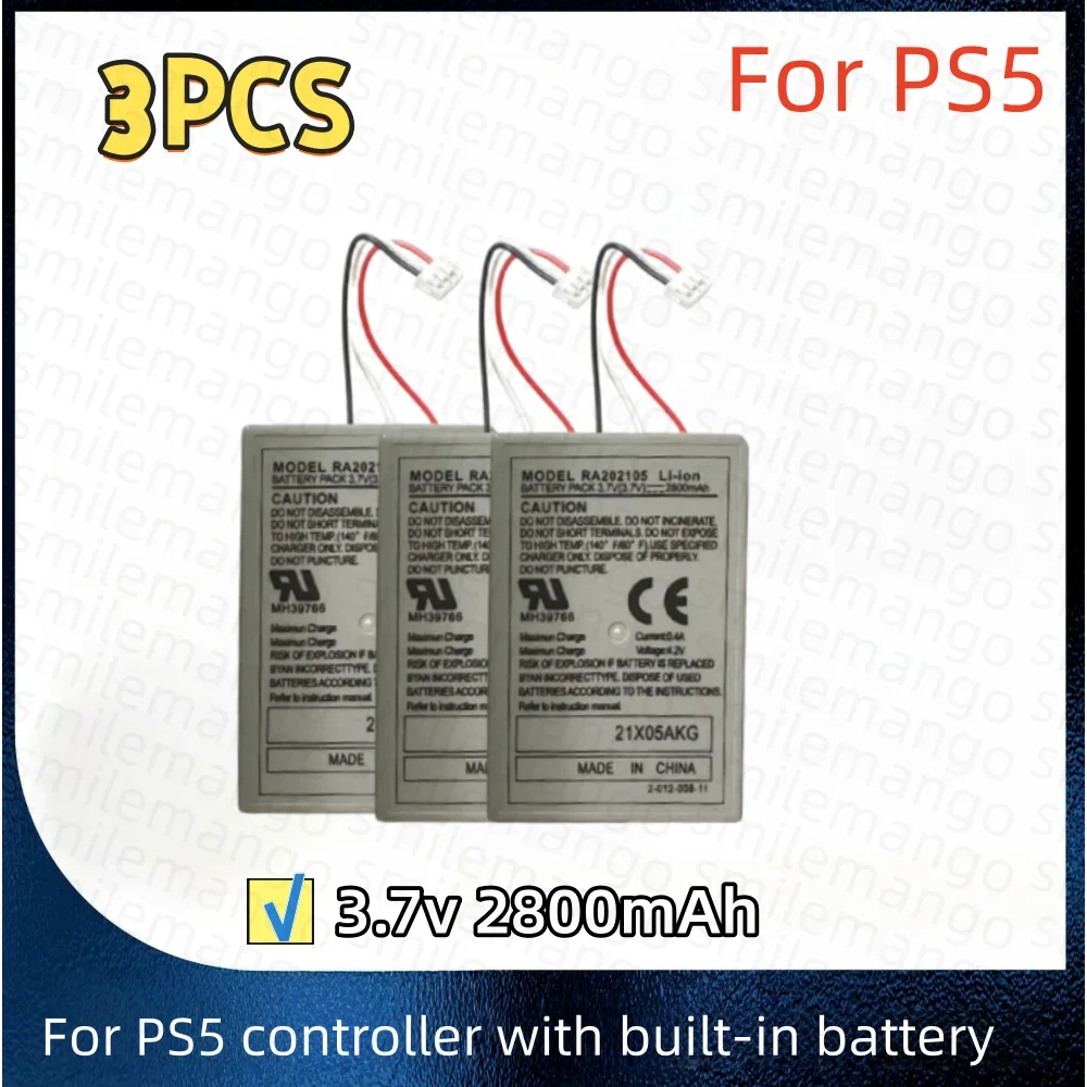 PS5 Batterij 2800mAh 3.7V Oplaadbare Batterijen voor Sony PS5 Controller DualSense Game Gamepad Ingebouwde Lithium Batterij