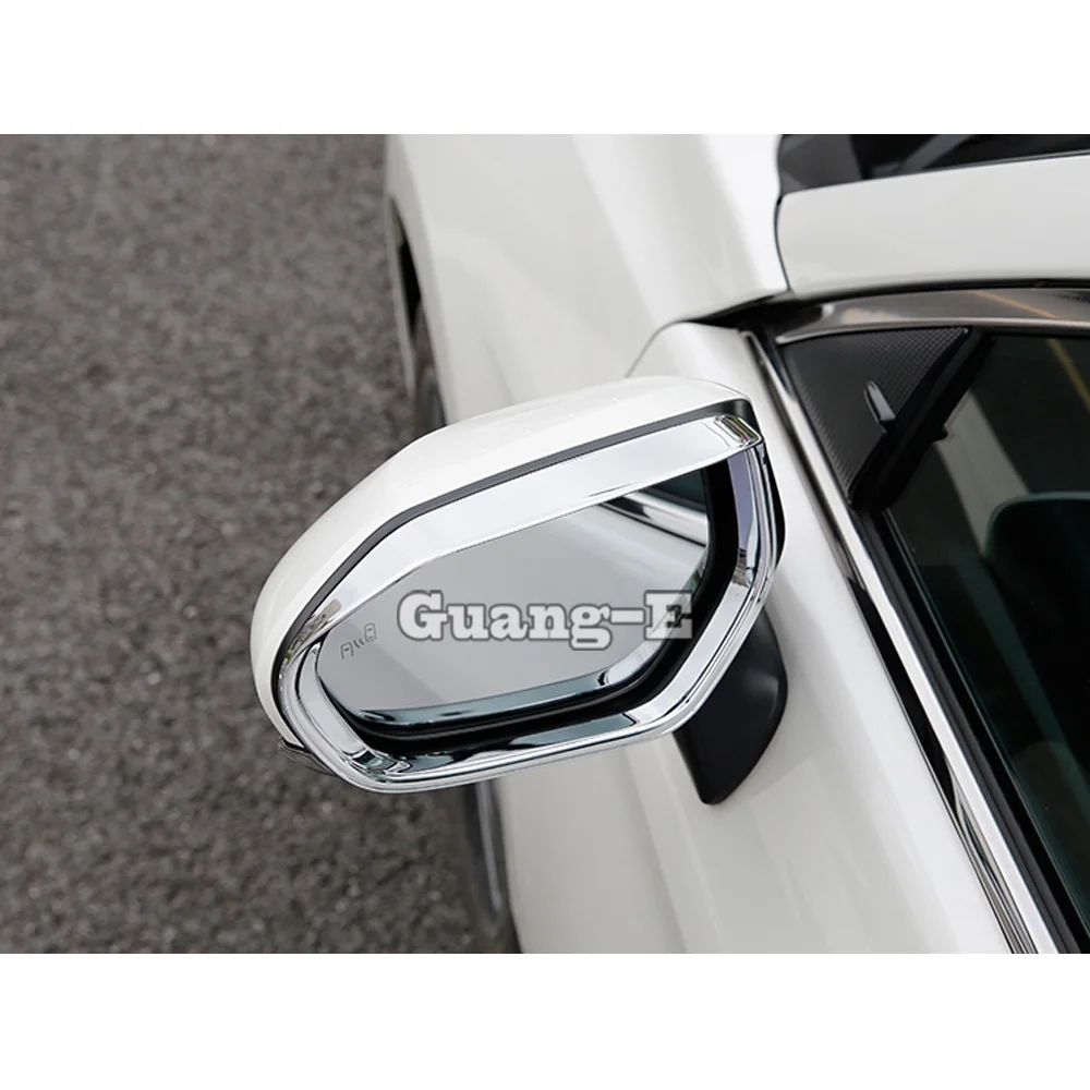 Eyebrow Rear Rearview Side Glass Mirror Trim Frame Rain Shield Sun Shade For Toyota Avalon XX50 2019 2020 2021 2022 2023 2024 view 4