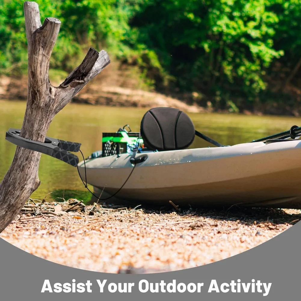 ポータブル-カヤック用アンカーグリッパー-安定性を備えた安全装置で釣りの冒険を安全に保ちます-合金アンカーグリップ