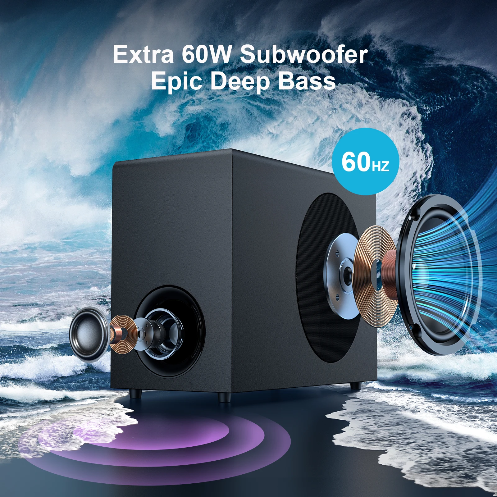 2.1 قضبان صوت لنظام المسرح الم - مراجعة Home Cinema With Wireless Rear Speakers وسعره