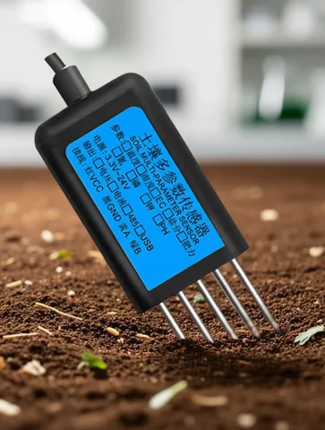 High Precision Agriculture Soil Moisture Sensor Moisture Temperature Humidity EC PH NPK with Optional 4-20mA 0-5V RS485 Output