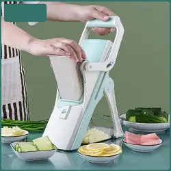 Manual Vegetable Cutter Grater Slicer 5 in 1 Kitchen Chopper Convenience Accessories Tools Cutting Gadget Sets Cutting Utensils