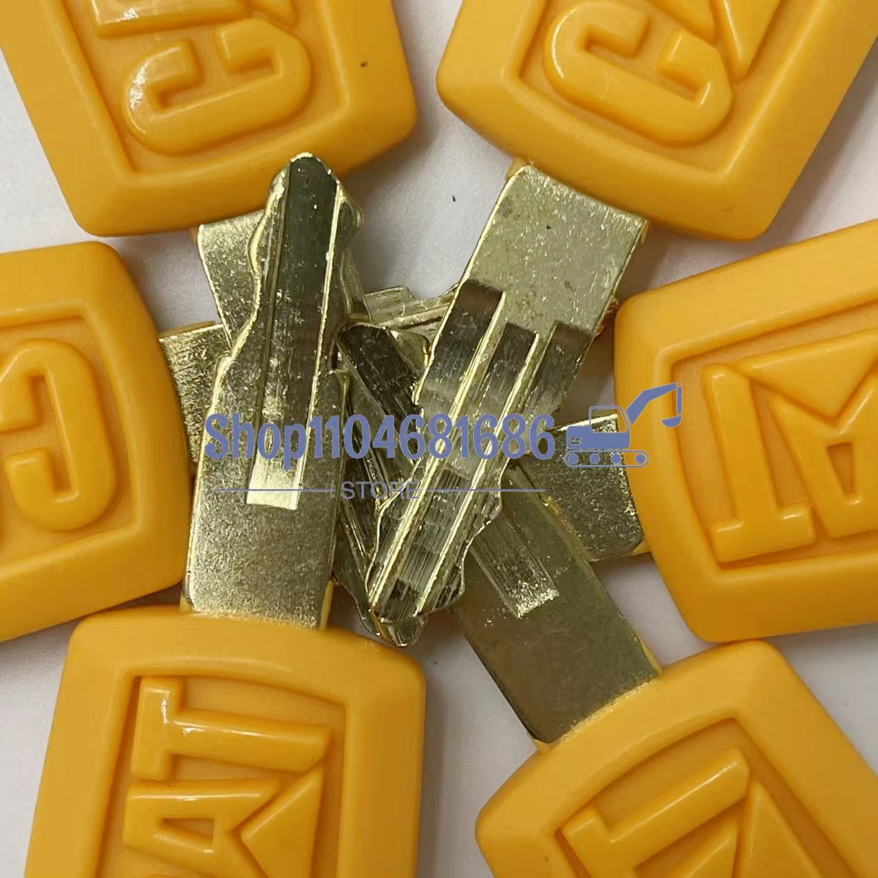 

20 Pieces 5P8500 for Caterpilllars Excavator Key New Start Ignition Key Yellow CATE305.5 307 313 320D2GC