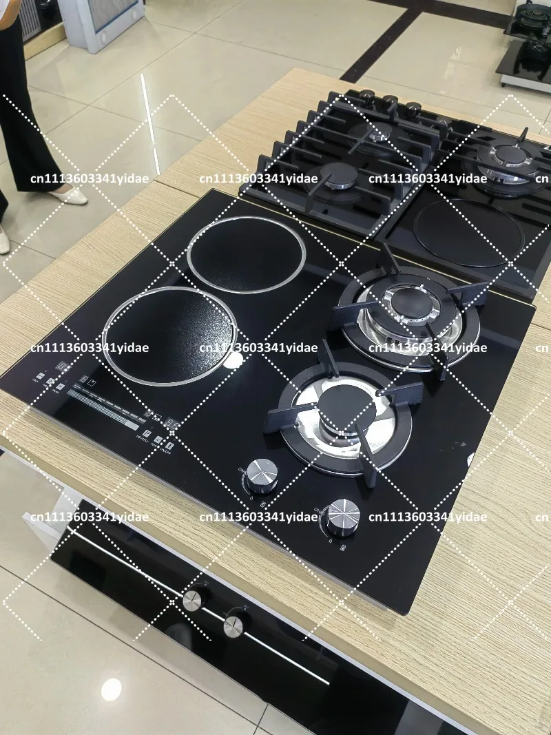 Kitchen Appliances Glass Panel 4 Burners Gas Induction Cooktop Hob view 4
