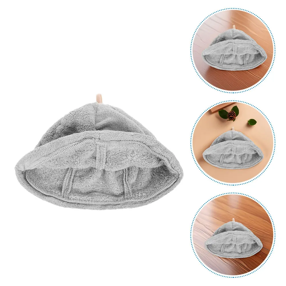 

2Pcs Coral Fleece Hair Turban Women Bath Hat Comfortable Reusable Wrap for Shower Spa Gym Home Sauna Accessory