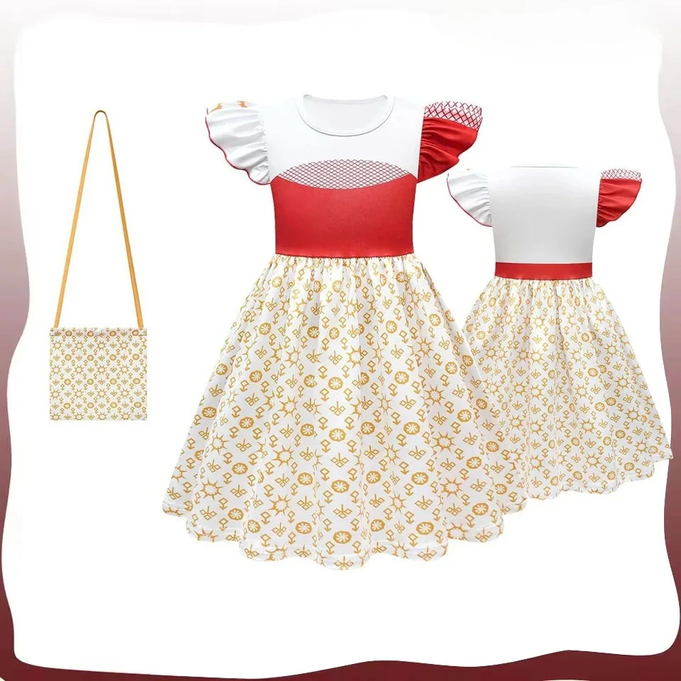 جديد تأثيري حلي الاطفال الفتيات توتو حقيبة على شكل فستان ملابس الأطفال التلفزيون فانتازيا لعب الأدوار هالوين كرنفال تمويه بدلة الحفلات