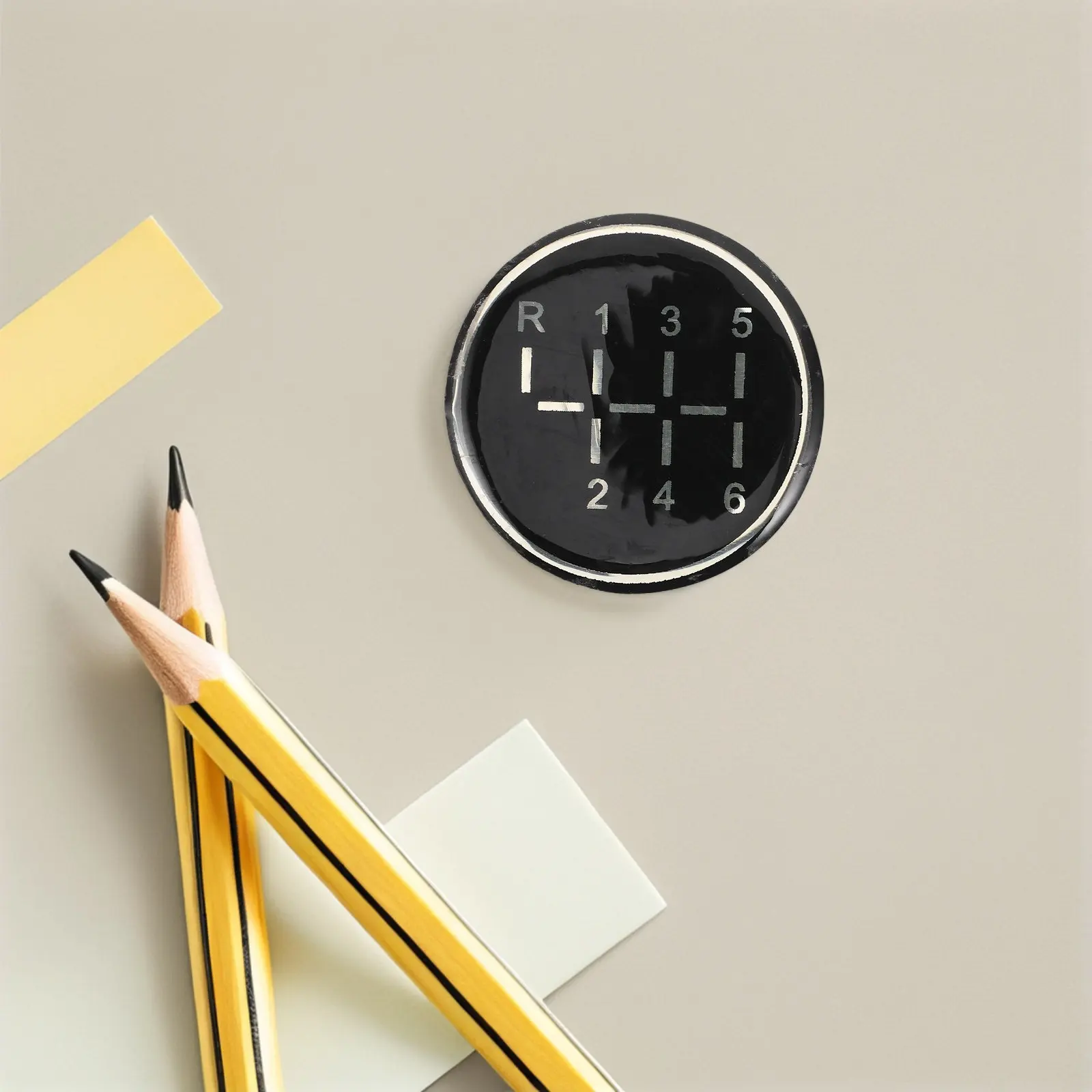 Manual Transmission Gear Shift Sticker Universal Fit High Definition Adhesive Decal for Car Truck 6-Speed Interior Upgrade