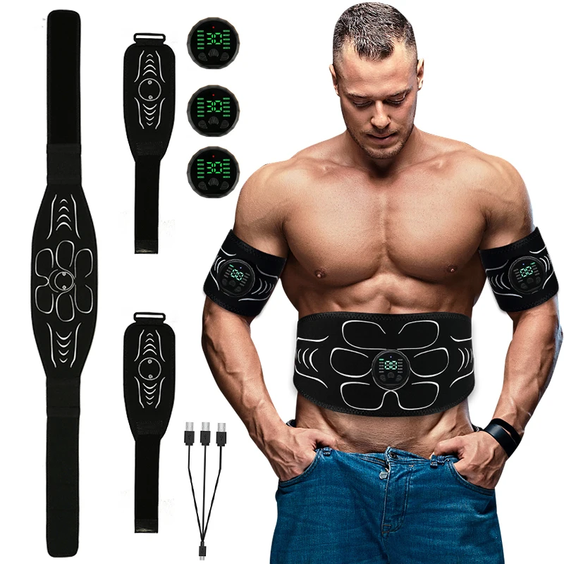 ABS Stimulator Abdominal Toning Belt Portable Muscle Toner Waist Trainer Trimmer Workout Equipment For Home Fitness Equiment