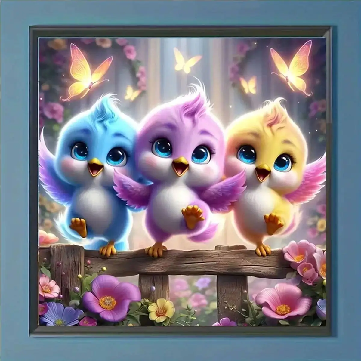 

5D Painting Colorful Circular Acrylic Art Embroidery, DIY Full Dia Cross Embroidery Set, Suitable For H