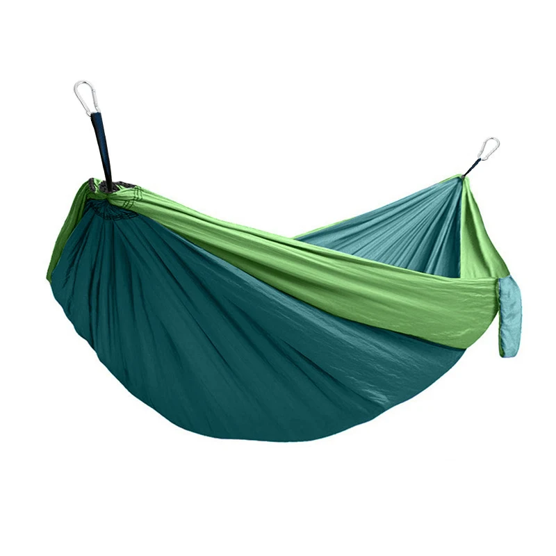 Adult-Sized Portable Double Nylon Camping Hammock Parachute Style