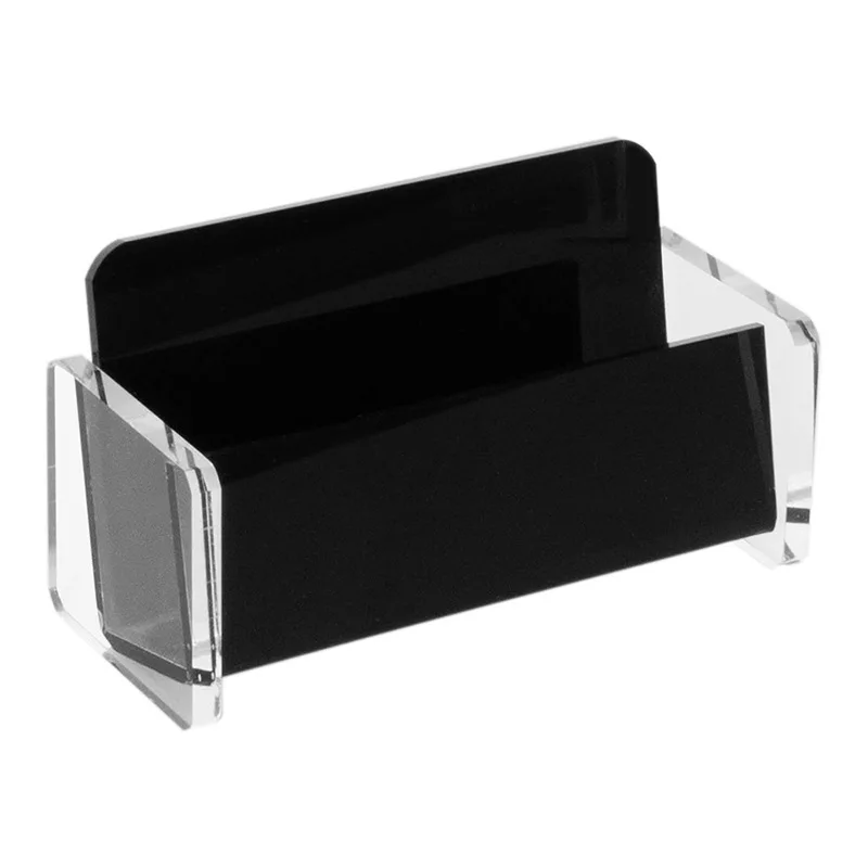 Transparent Business Card Holder Acrylic Display Stand Box Desk Storage Shelf Plastic Desktop Place Card Holder Office Supplies