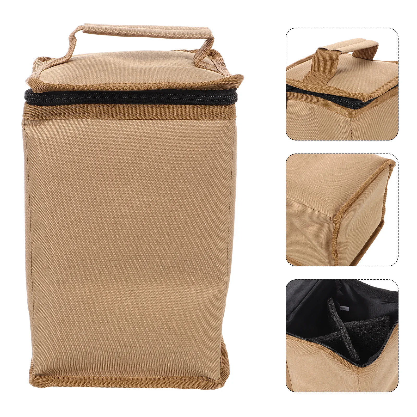 

Gas Canister Storage Bag Portable Canvas Camping Carrying Bag for Lantern Beer Cup Outdoor Camping Supplies Gas Tank Case