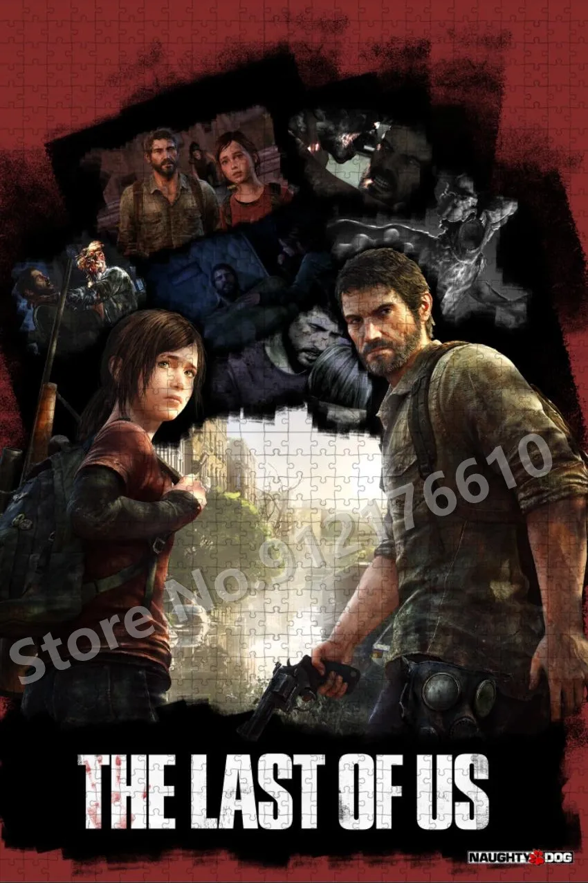 The Last of Us Jigsaw Puzzle 300/500/1000 Pcs Horror Decor Movies Assembled Puzzle Decompression Educational Toy Christmas Gifts