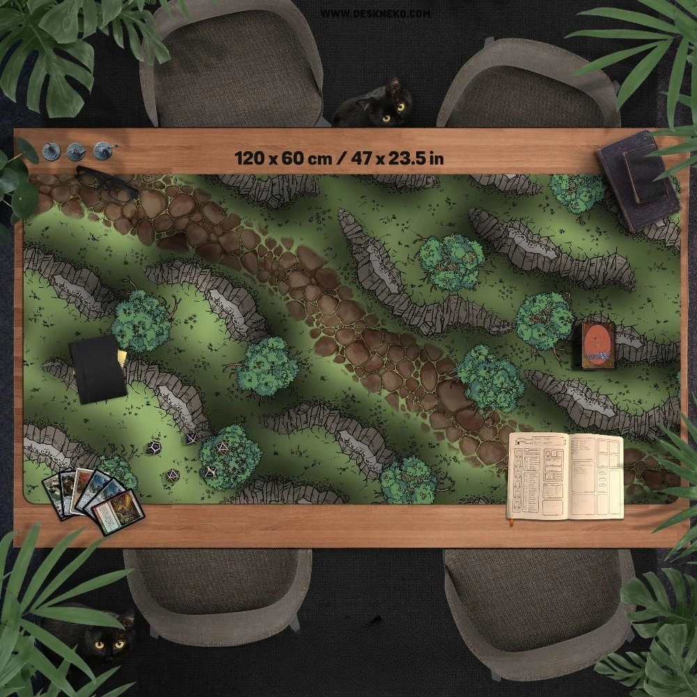 TCG Play Mat for game, Playmat/Deskmat/Mousepad, Magic Encounter battlemap, ,Tabletop card or dice terrain pad