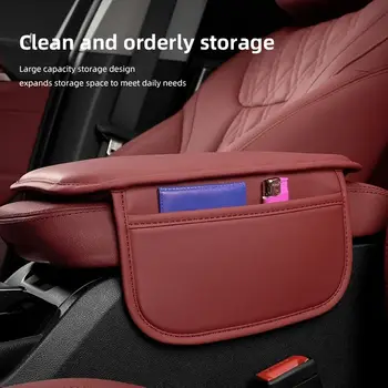 適用於AudiSline A8 A6 Q5 A1 A2 A3 A4 A5 A7 Q1 Q2 Q3 Q4 Q6 Q7 RS3 RS4的汽車扶手箱墊真皮汽車扶手墊汽車配件 10 最佳銷售 奧迪A1扶手箱 - №4