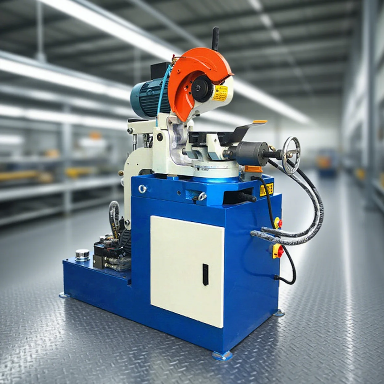 

Популярная горячая распродажа, высокоэффективная работа, двухколонная электрическая гидравлическая машина для резки холодных труб, резка стали, пластик, вырезка