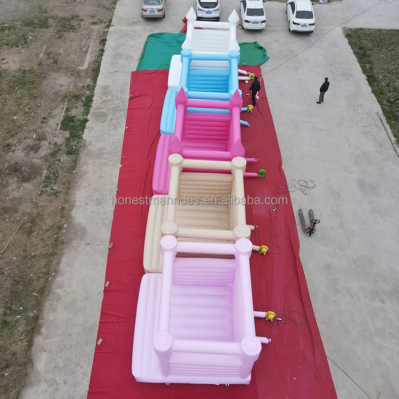 

Indoor Small Outdoor Jumping Wedding Bouncy Castle White Inflatable Castle Bounce House for Kids Children