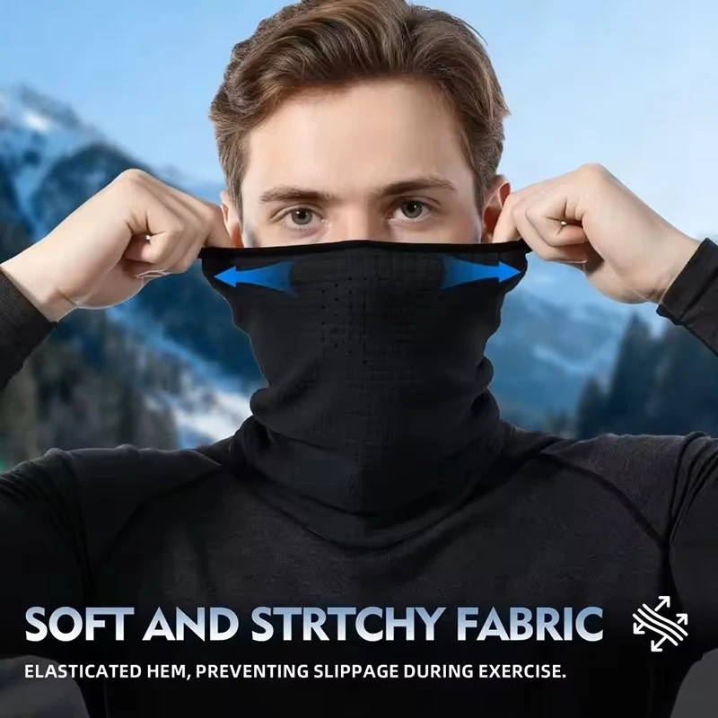 Winter Neck Warmer Gaiter Scarf Windproof Cycling Bandana Hiking Sport Running Skiing Camping Snowboard Half Face Mask Men Women view 2