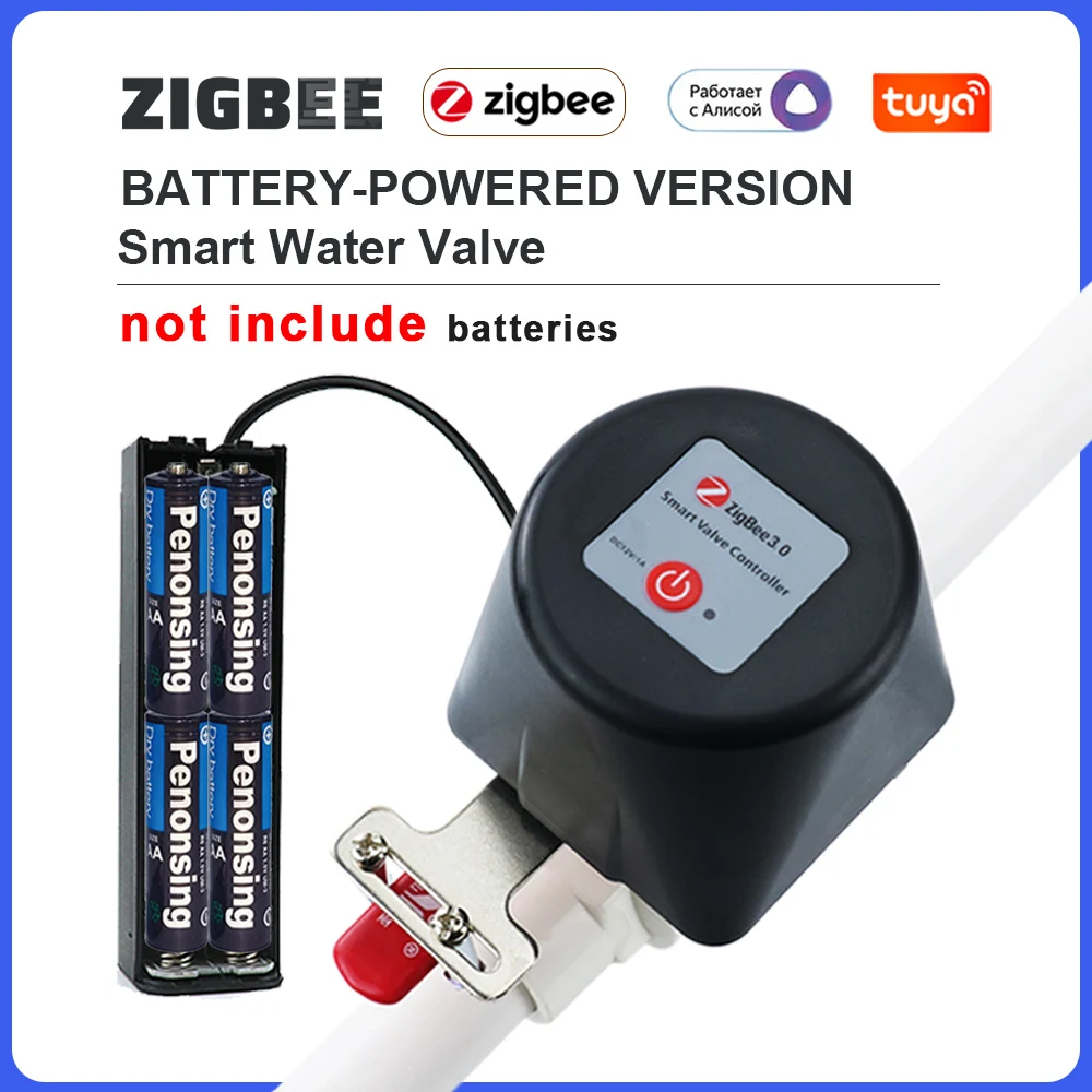 

1/2 "3/4" 1 "Tuya Zigbee умный газовый клапан садовый таймер отключения воды контроллер орошения с Alexa Google Assistant SmartLife