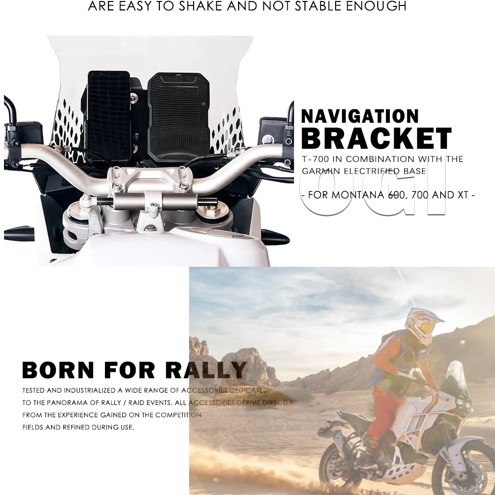 Desert X Rally Accessories Mobile Phone Navigation Holder For Ducati DesertX Rally Multifunctional Monitor Base GPS Stabiliser