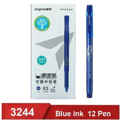 0.5mm Fine Point Erasable Gel Pens Set Blue Black Ballpoint Pen for Writing Stationery Office School Supplies