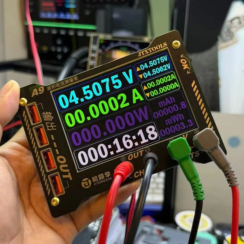 

Многофункциональный измерительный прибор для ремонта мобильных телефонов, измерение кривых волнообразных сигналов, 0-36В, высокоточное измерение напряжения и тока JTX A9