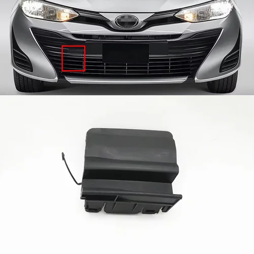 Tapa de gancho de remolque para parachoques delantero de coche, tapa de remolque para Toyota Vios Yaris Ativ Sedan 2018 2019