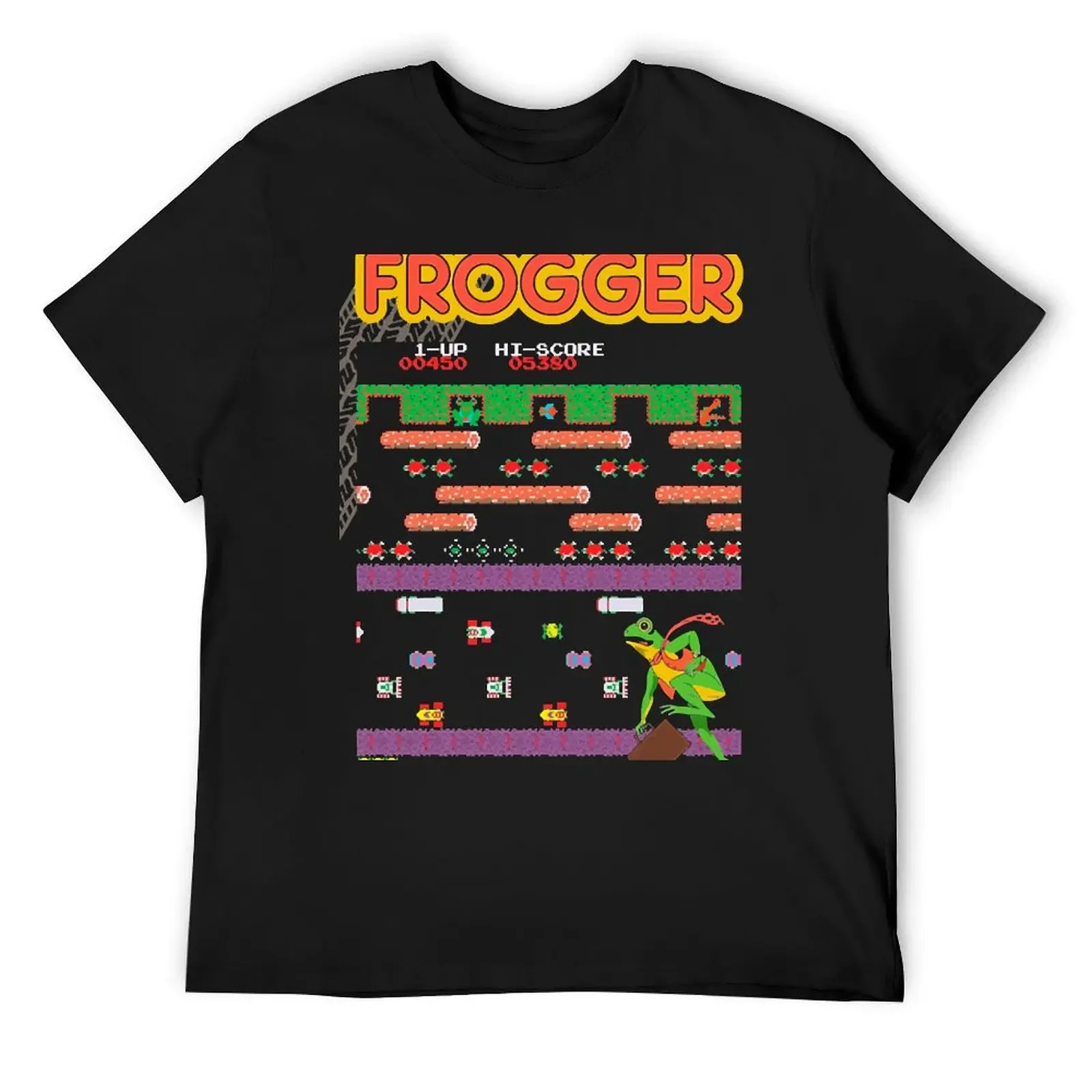 Mod.3 Arcade Frogger Video Game T-Shirt graphic shirts custom t shirt quick-drying black t-shirts for men