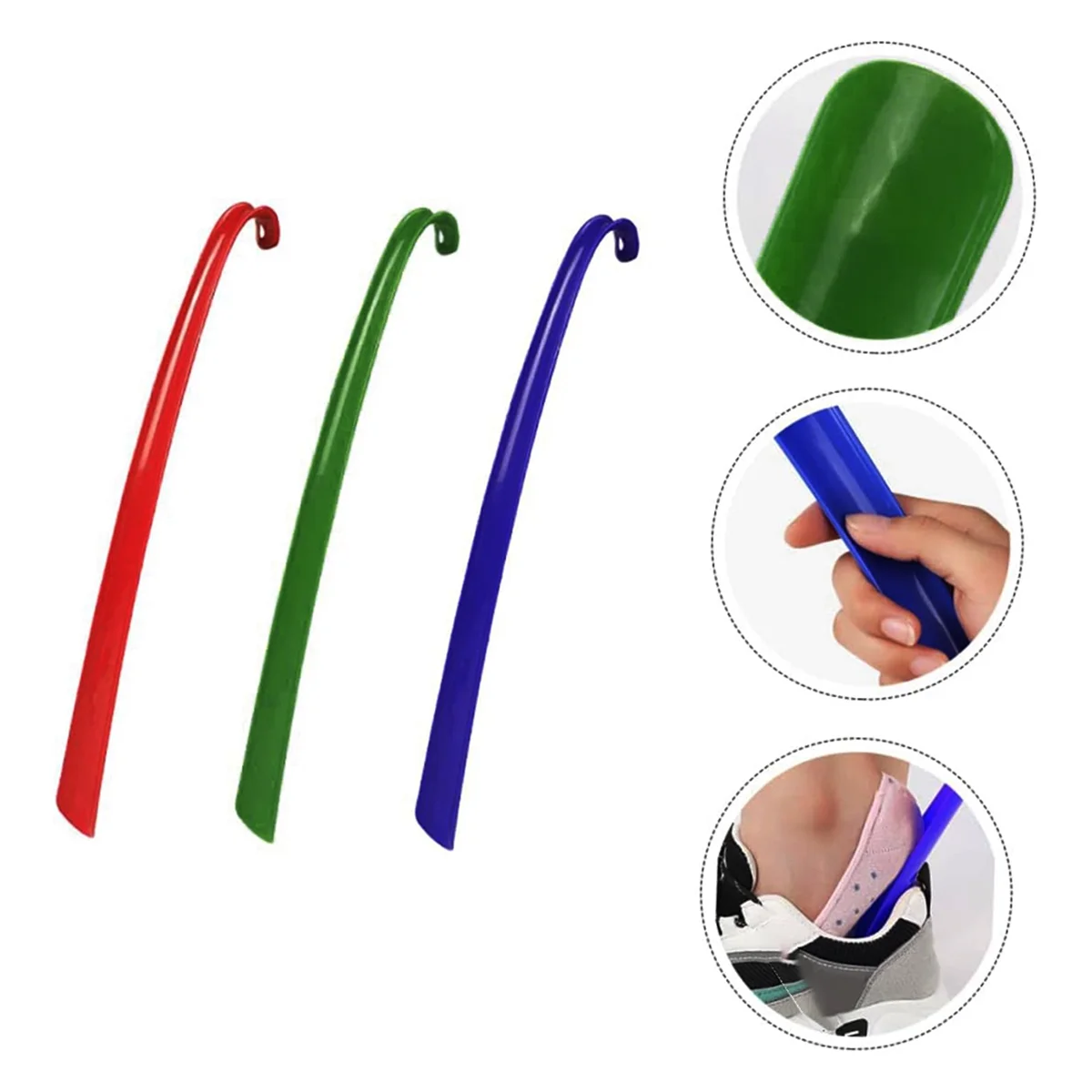 ABQR 6 قطعة مقبض لبيسة الحذاء هوك مساعدين الأحذية لضبط أحذيةك مساعد رفع الأحذية المحمولة قرون الحذاء أدوات لبيسة الحذاء #4