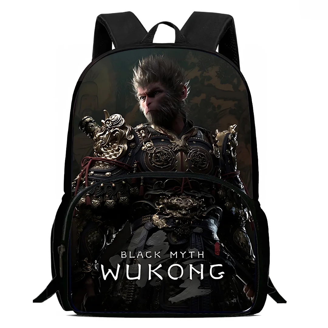 Sacs à dos Black Myth:Wu Kong pour enfants, garçons et filles, cadeau d'anniversaire étudiant, sacs d'école pour enfants, grande capacité, sac à dos de camping durable