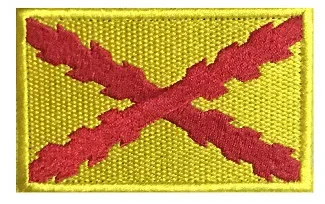 Cruz De Borgoña Embroidery Flag Hook&loop Patch Burgundy Cross Colours Terci Os Morados Viejos Badge Spanish Saltire Heraldry