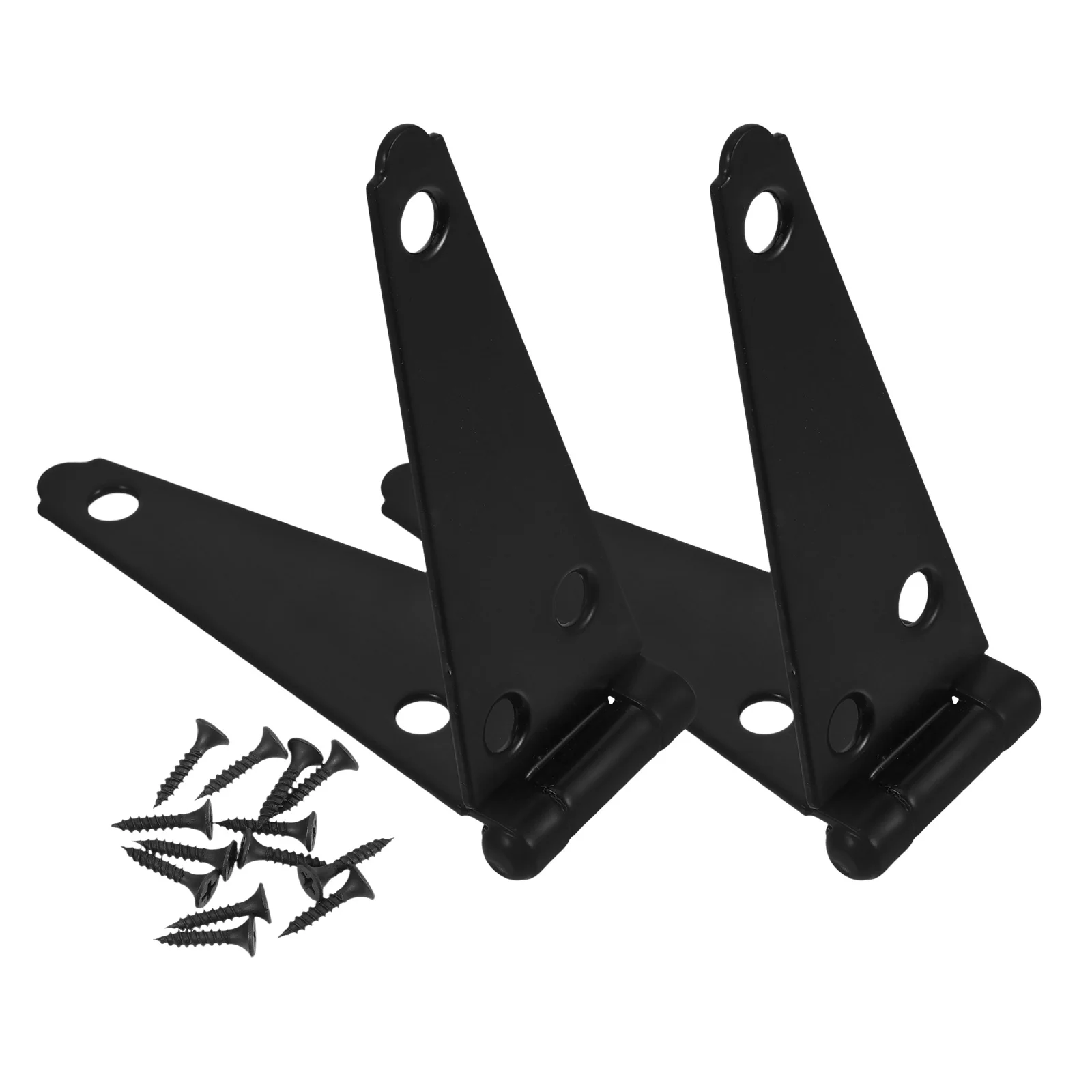 

2Pcs Galvanized Heavy Duty Gate Hinges Strap Hinges for Outdoor Wooden Fence Barn Shed Yard Doors Hinge Latch Fence Door Hinge