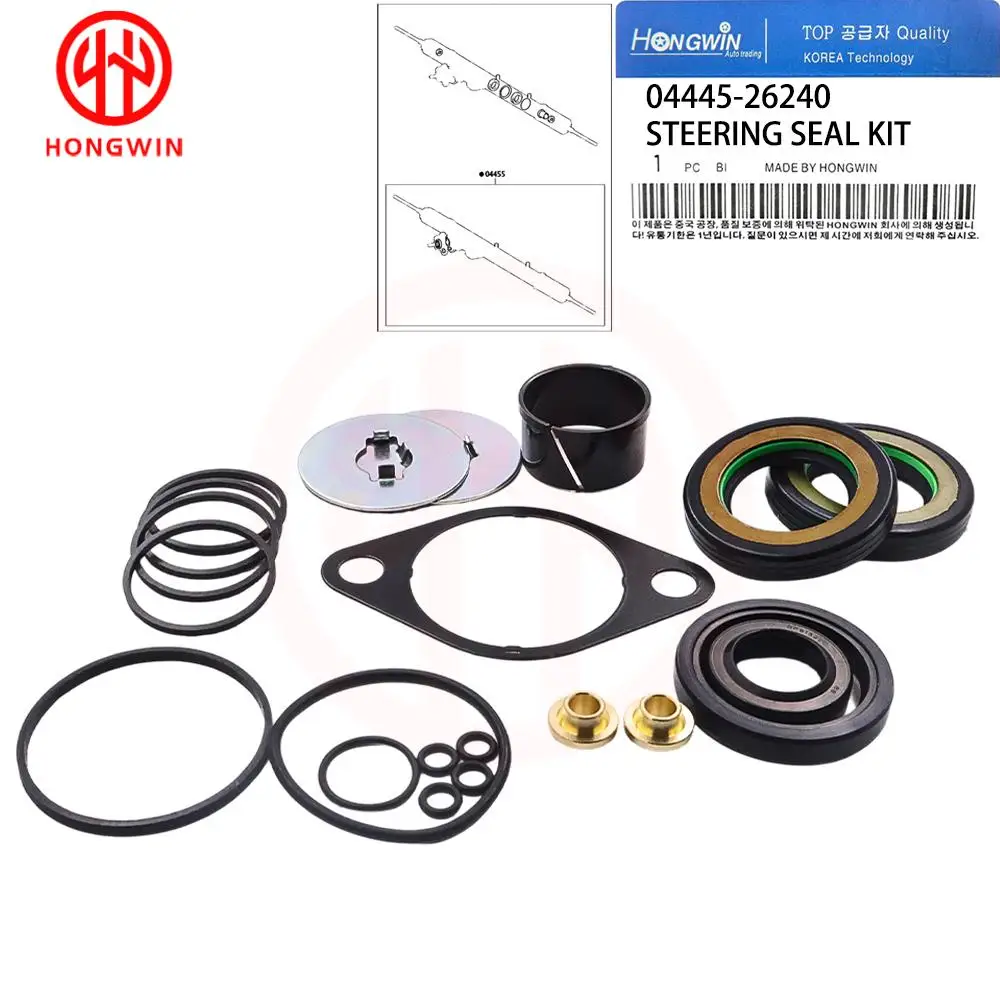 Power Steering Gasket Kit OEM 04445-26240 For Toyota Hiace RegiusAce KDH200 KDH201 KDH206 TRH200 TRH214 TRH221 2010-2014 Repair