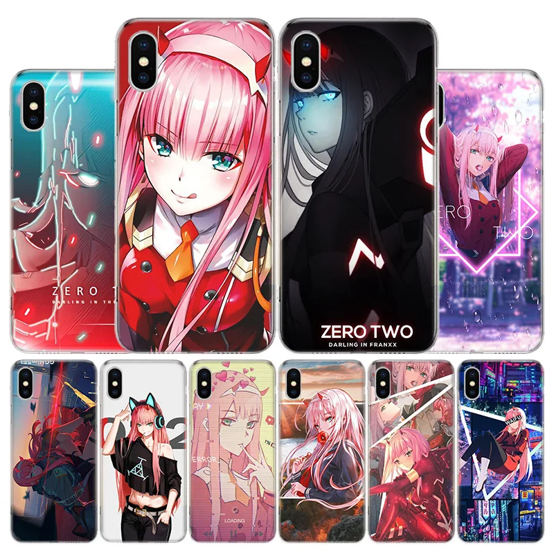 Darling In The Franxx ZERO TWO 002 Phone Case For Apple iPhone 11 12 13 14 15 16 Pro Max 7 X XS 8 Plus + Mini SE Customized Prin