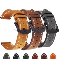 Geniune Retro Calf Leather Watchband 18mm 20mm 22mm 24mm Watch Strap For Samsung Watch Strap For Huawei Watch Gt2/Gt3 Sport Belt