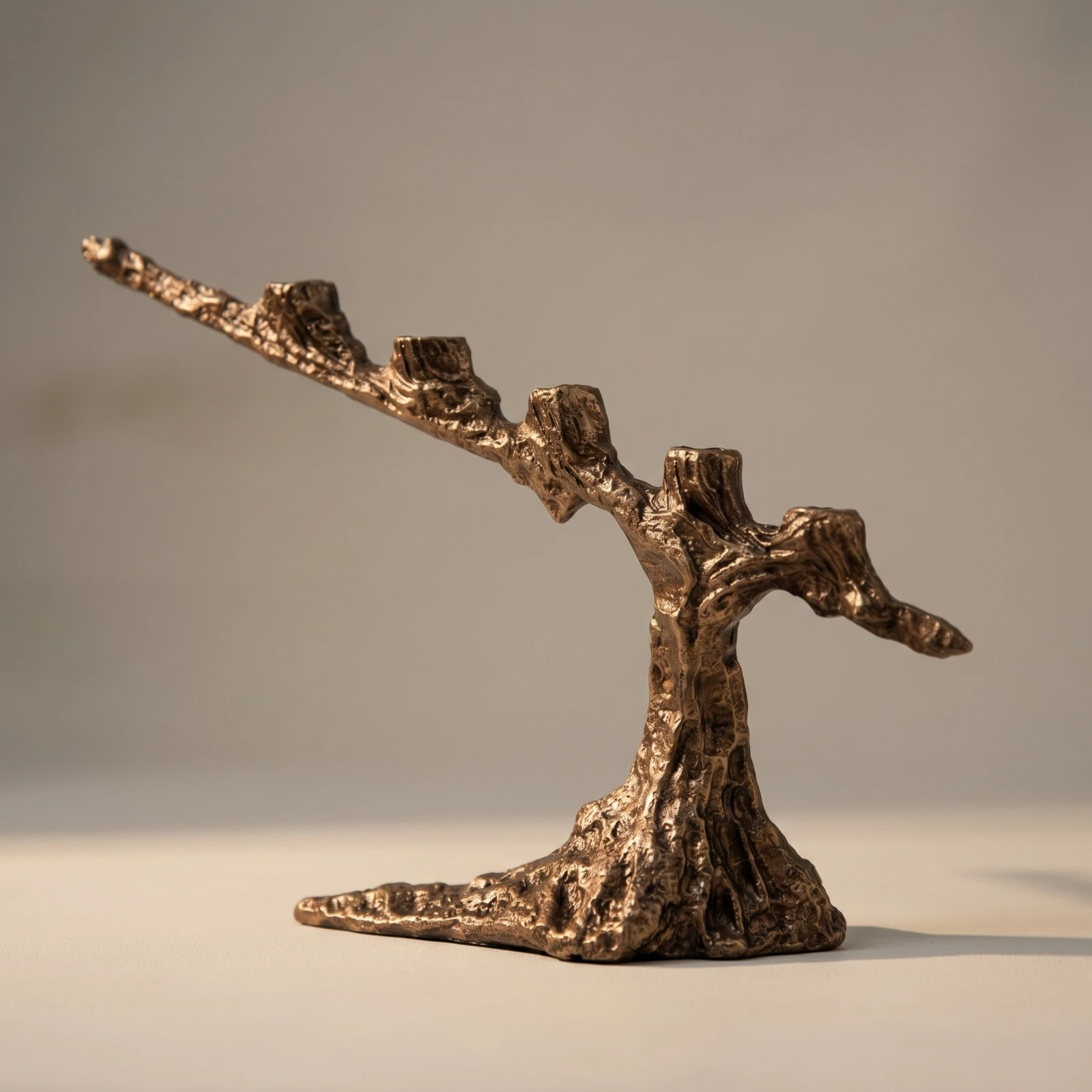 Tree Branch Candle Holder Nature-Inspired 3 Arm Candelabra 3 Arm Candle Holder Antiqued Sculptural Candelabra Timeless