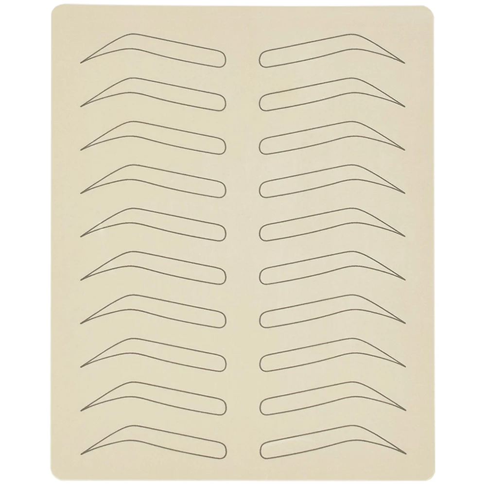 

Silicone Eyebrow Exercise Skin Mold Tattooing Emulsion Practice Silica Gel Make up Face