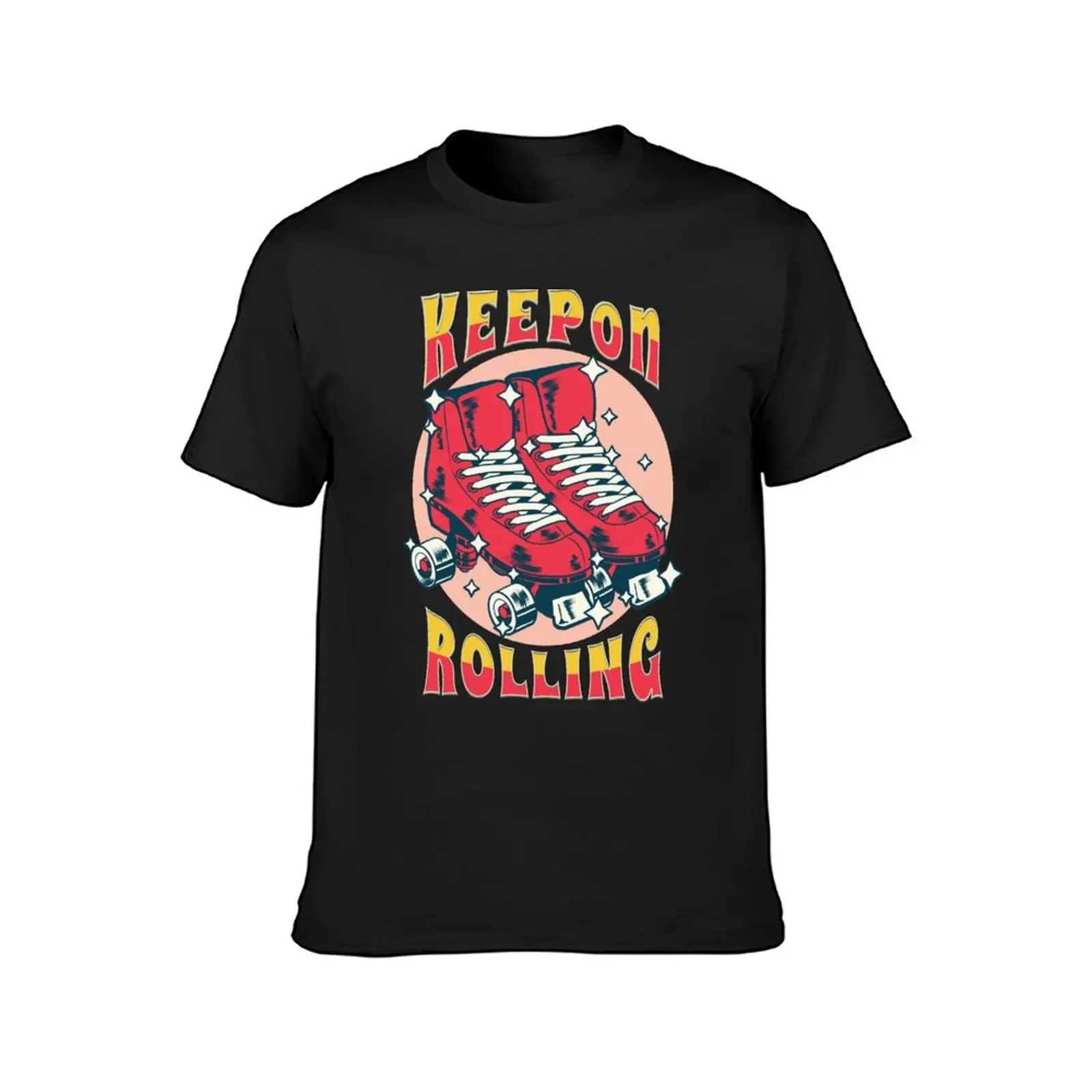 Keep on Rolling - Roller Skating, RollerBlading T-Shirt quick-drying boys animal print men clothings