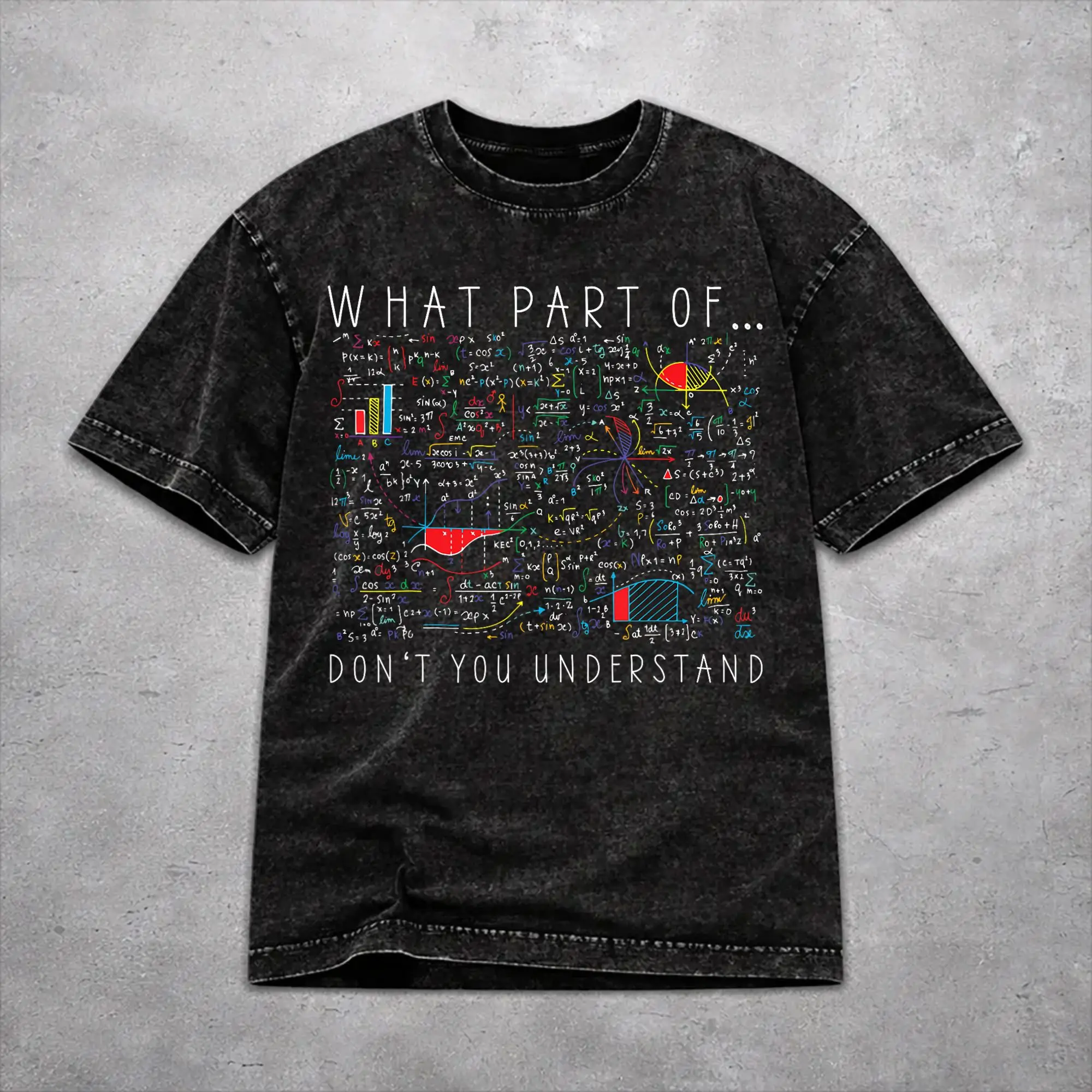Harajuku Washed Shirt Which Part of do You not Understand Engineer  Apparel Fashion T-Shirts Oversize  Streetwear