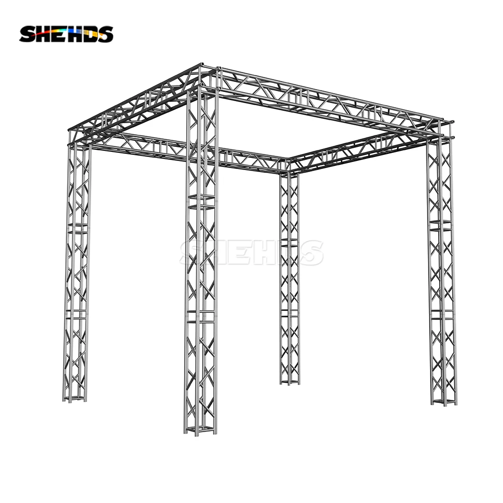 Imagem -02 - Shehds-led Square Stage Truss Stand para o Desempenho do Palco Aço Inoxidável Personalizável 1m