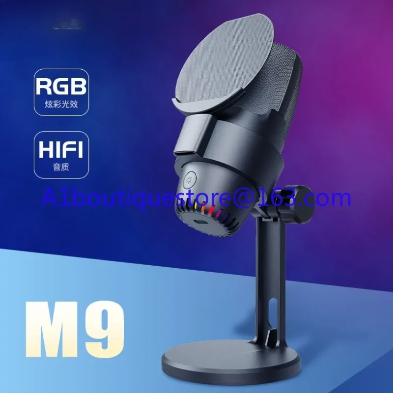 Mikrofon do gier GAM-M9 Pojemnościowy mikrofon USB RGB