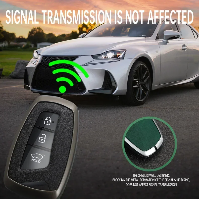 

3 4 Buttons Car Key Case Shell for Hyundai Santa Fe Sport Ix45 Equus Centennial Genesis G80 Grandeur Azera 2013-2016 Cover Fob